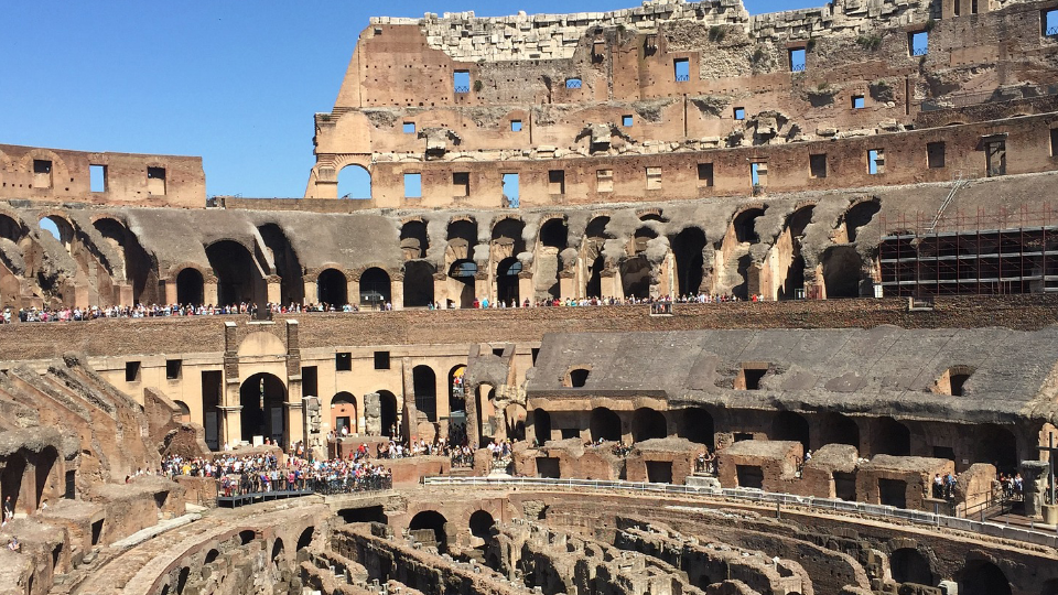 Colosseum, Forum, Palatine Hill and Arena/Open Bus option