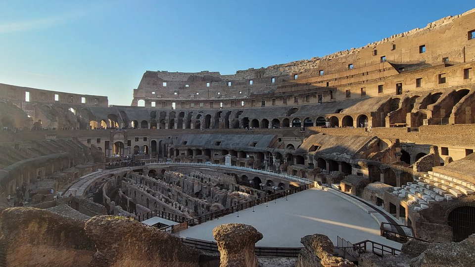 Colosseum, Forum, Palatine Hill and Arena/Open Bus option