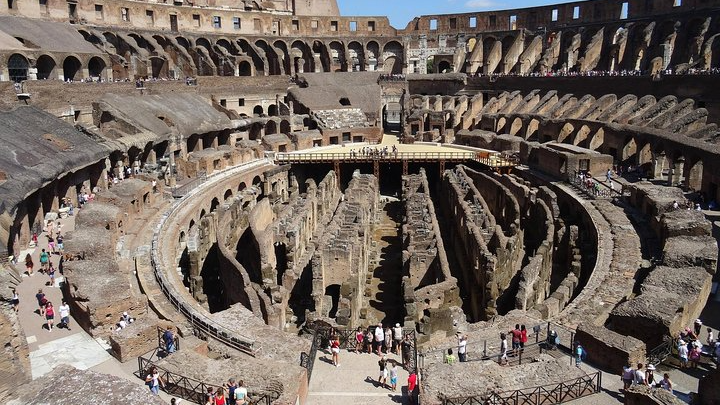 Colosseum, Forum, Palatine Hill and Arena/Open Bus option