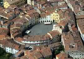 Aerial view of Lucca
